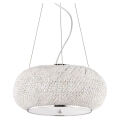 Ideal Lux - Kristall-Kronleuchter an Aufhängung PASHA 6xE14/40W/230V d 40 cm glänzendes Chrom